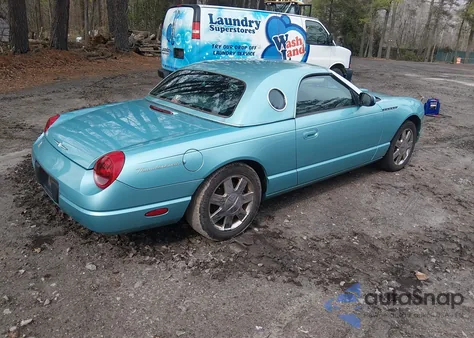 2002 Ford Thunderbird из США, поврежденный, VIN 1FAHP60A62Y129865